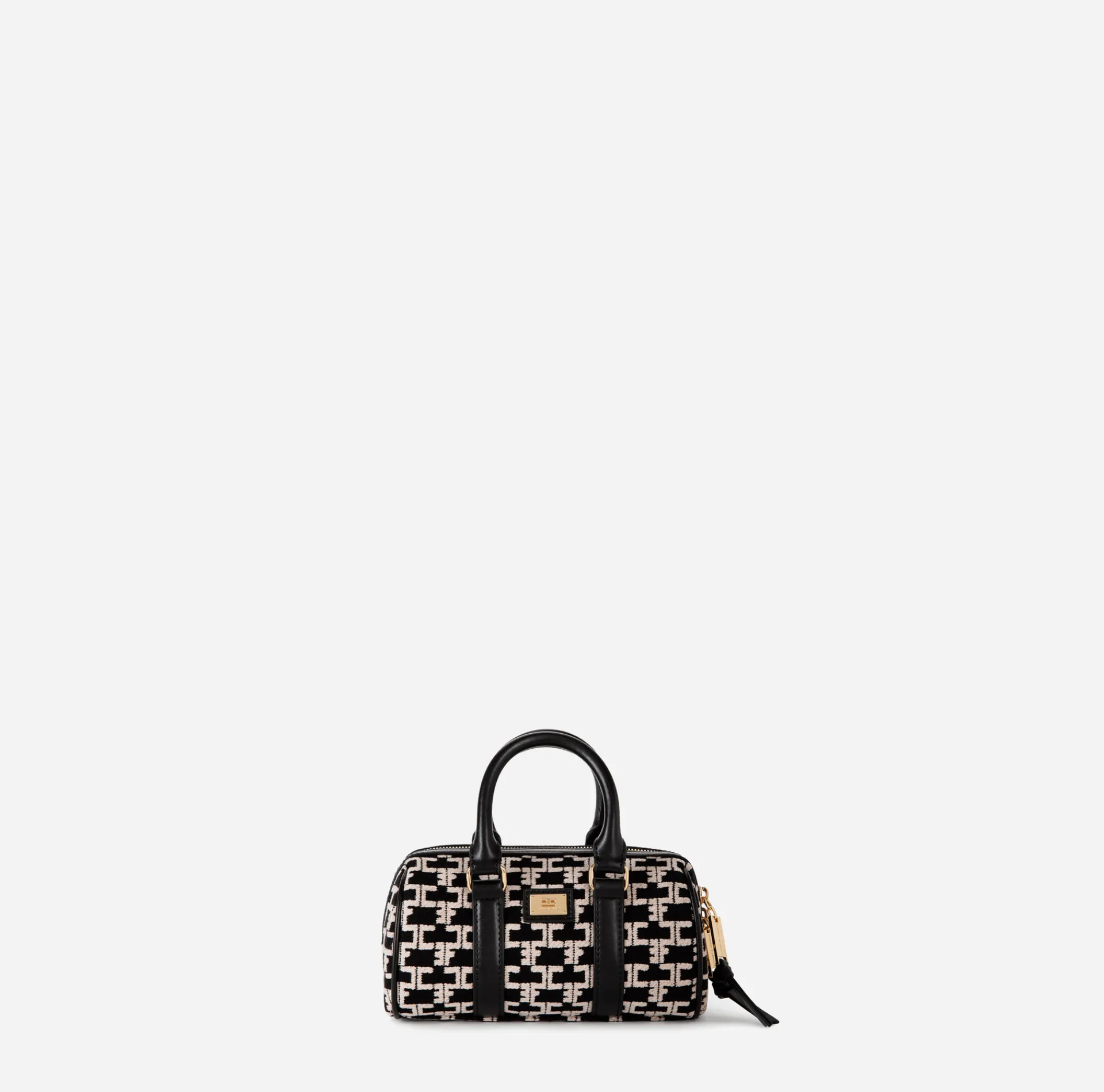 Elisabetta Franchi Luggage|Handbags|Mini Bauletto Monogram Travel