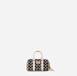 Elisabetta Franchi Luggage|Handbags|Mini Bauletto Monogram Travel