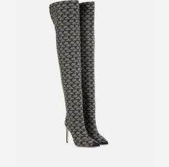 Elisabetta Franchi Boots|Monogram Cuissardes