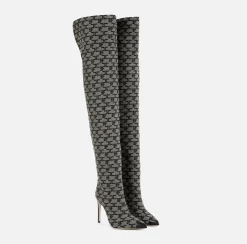Elisabetta Franchi Boots|Monogram Cuissardes