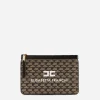 Elisabetta Franchi Clutch|Monogram Mini Make-Up Bag