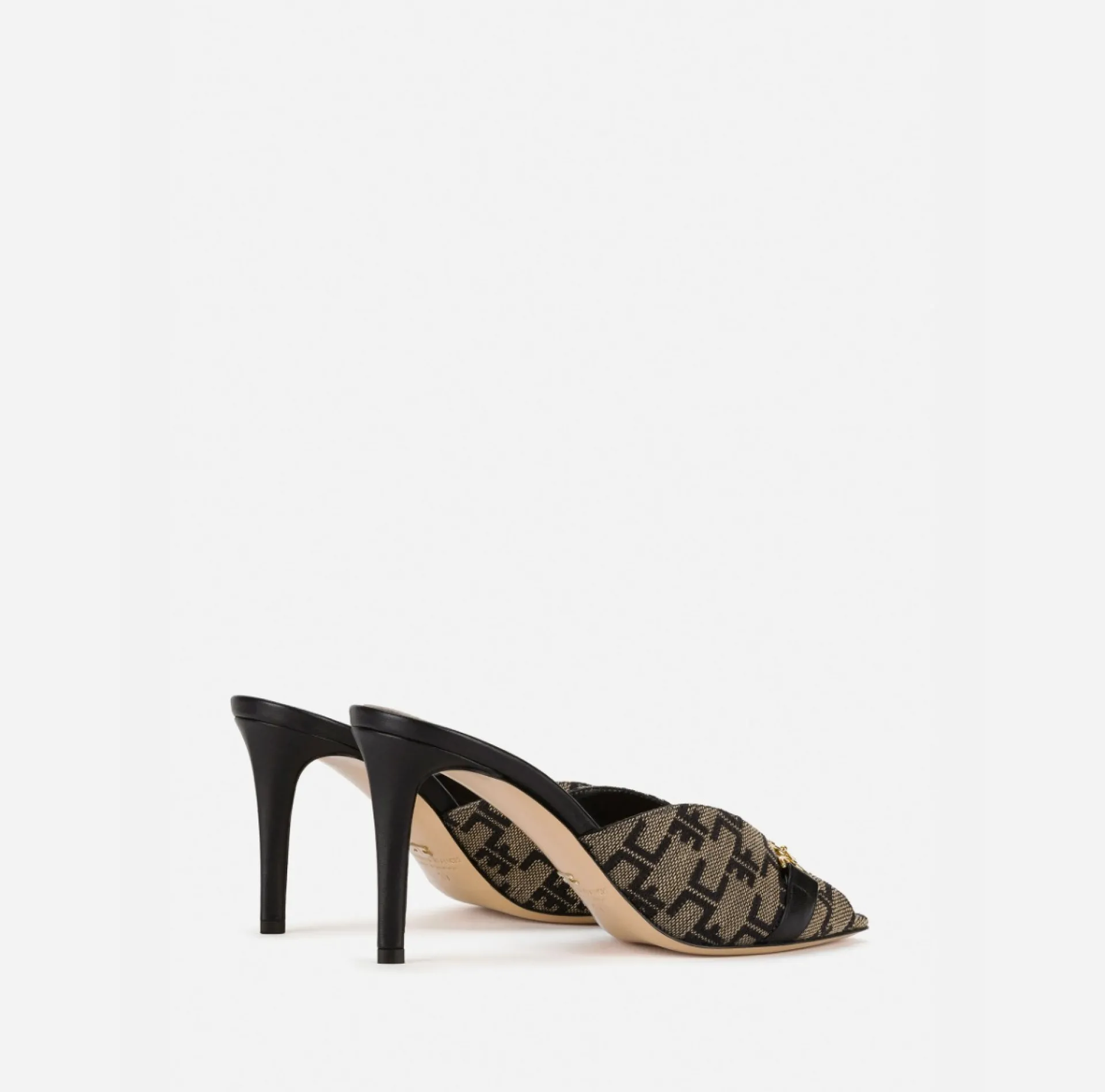 Elisabetta Franchi Sandals|Monogram Slider Sandal
