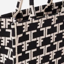 Elisabetta Franchi Handbags|Monogram Tote Small
