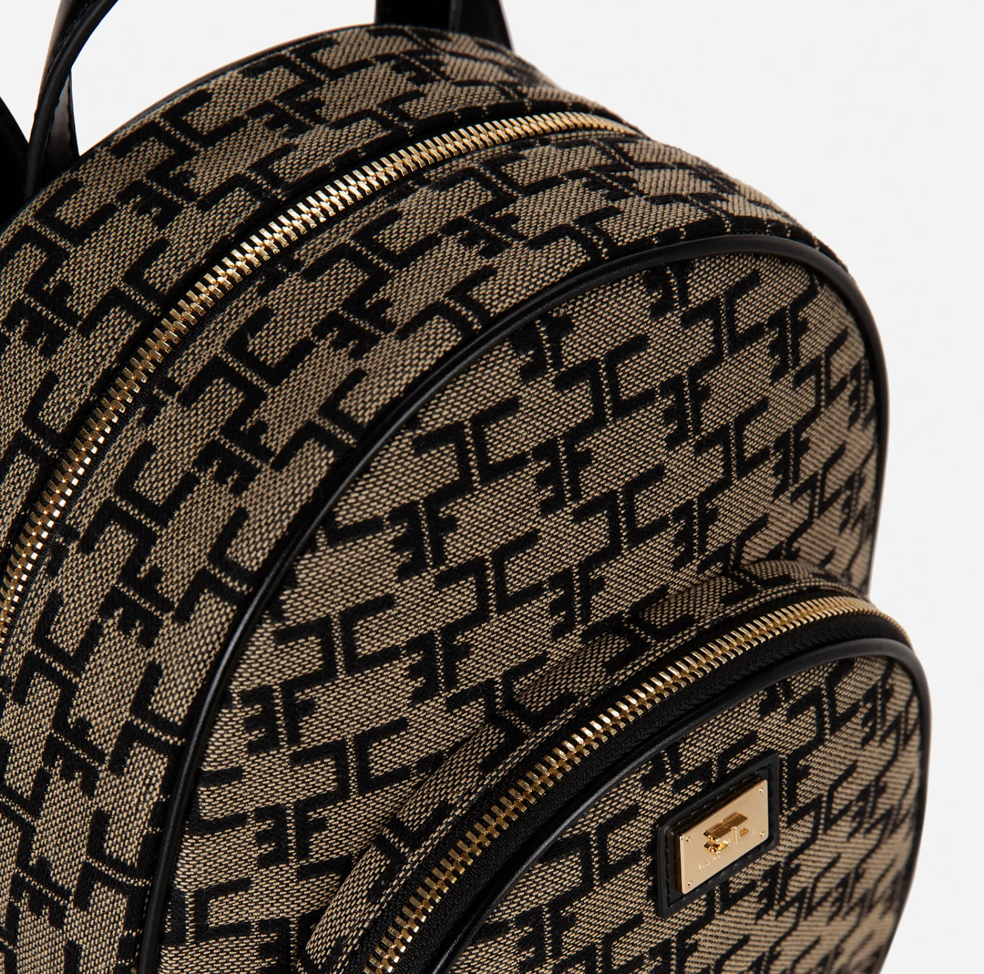 Elisabetta Franchi Backpacks|Luggage|Monogram Travel Backpack