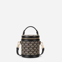 Elisabetta Franchi Luggage|Handbags|Monogram Travel Cylinder Bag