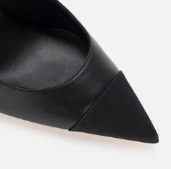 Elisabetta Franchi Pumps|Nappa leather slingback on sculpted heel Black/Black