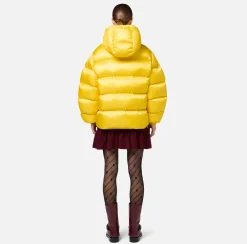 Elisabetta Franchi Coats And Jackets|Oversized down jacket in shiny nylon Mimosa