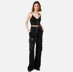 Elisabetta Franchi Strap Bags|Phone holder La Dame Black