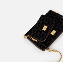 Elisabetta Franchi Strap Bags|Phone holder La Dame Black