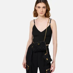 Elisabetta Franchi Strap Bags|Phone holder La Dame Black