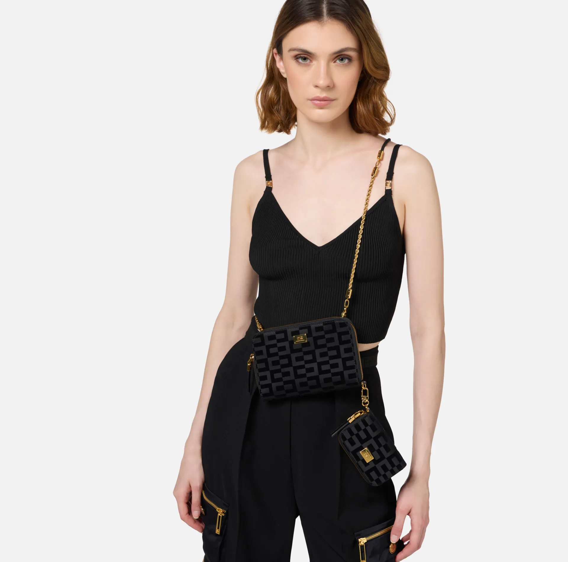 Elisabetta Franchi Strap Bags|Phone holder La Dame