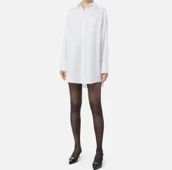 Elisabetta Franchi Shirts And Blouses|Poplin shirt with embroidered organza label White