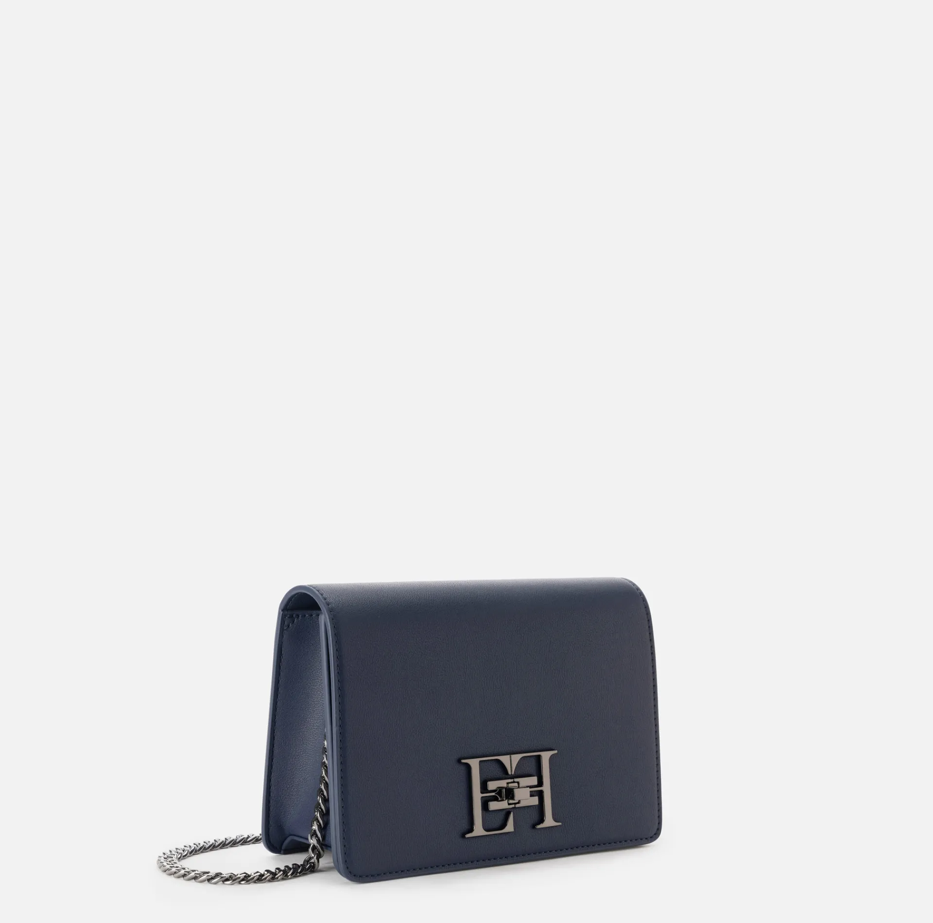 Elisabetta Franchi Strap Bags|Shoulder bag with metal logo turn-lock Navy