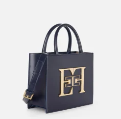 Elisabetta Franchi Handbags|Small handbag with logo Navy