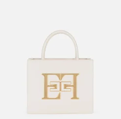Elisabetta Franchi Handbags|Small handbag with logo Butter