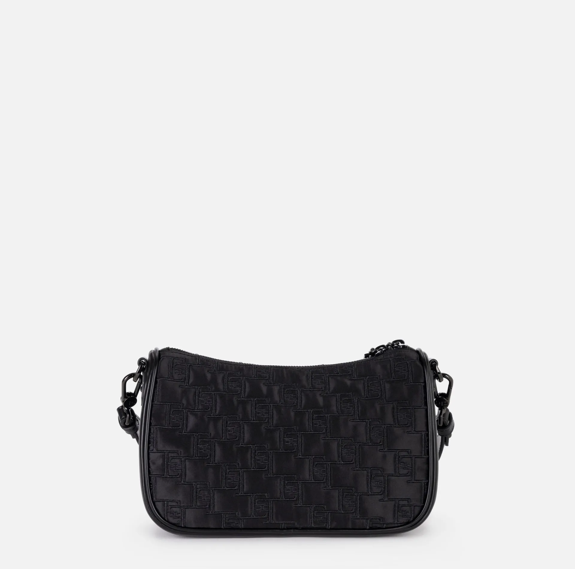 Elisabetta Franchi Shoulder Bags|Small shoulder bag in embroidered satin