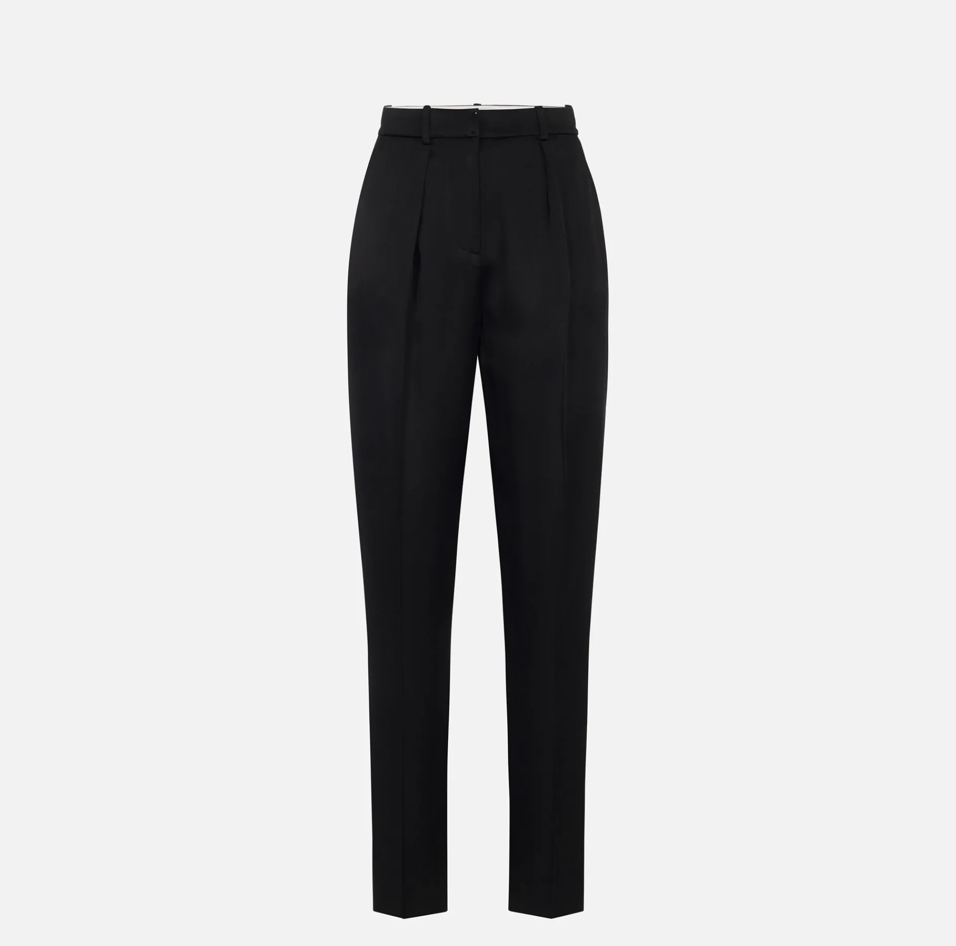 Elisabetta Franchi Trousers And Shorts|Tailleur|Straight enver satin trousers with satin bands