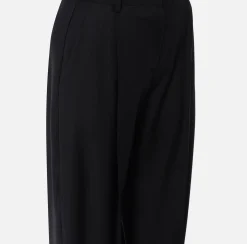 Elisabetta Franchi Trousers And Shorts|Straight trousers in cool wool with darts Black