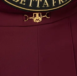 Elisabetta Franchi Trousers And Shorts|Stretch crêpe shorts with horsebit RougeNoir