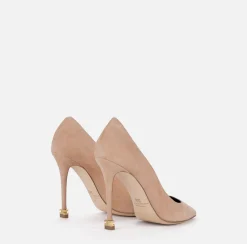 Elisabetta Franchi Pumps|Suede pumps with logo Étoile Skin