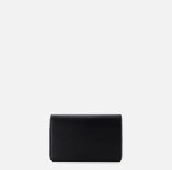 Elisabetta Franchi Strap Bags|Synthetic material shoulder bag with logo plaque Black