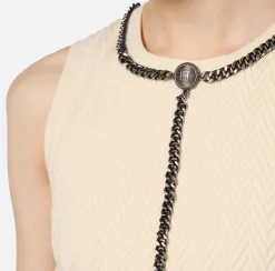 Elisabetta Franchi Top And T-Shirts|Top in viscose fabric with chain Butter
