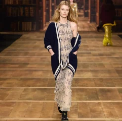 Elisabetta Franchi Red Carpet Dresses|Dresses|Tulle red carpet dress embroidered with pixel pattern sequins Steel