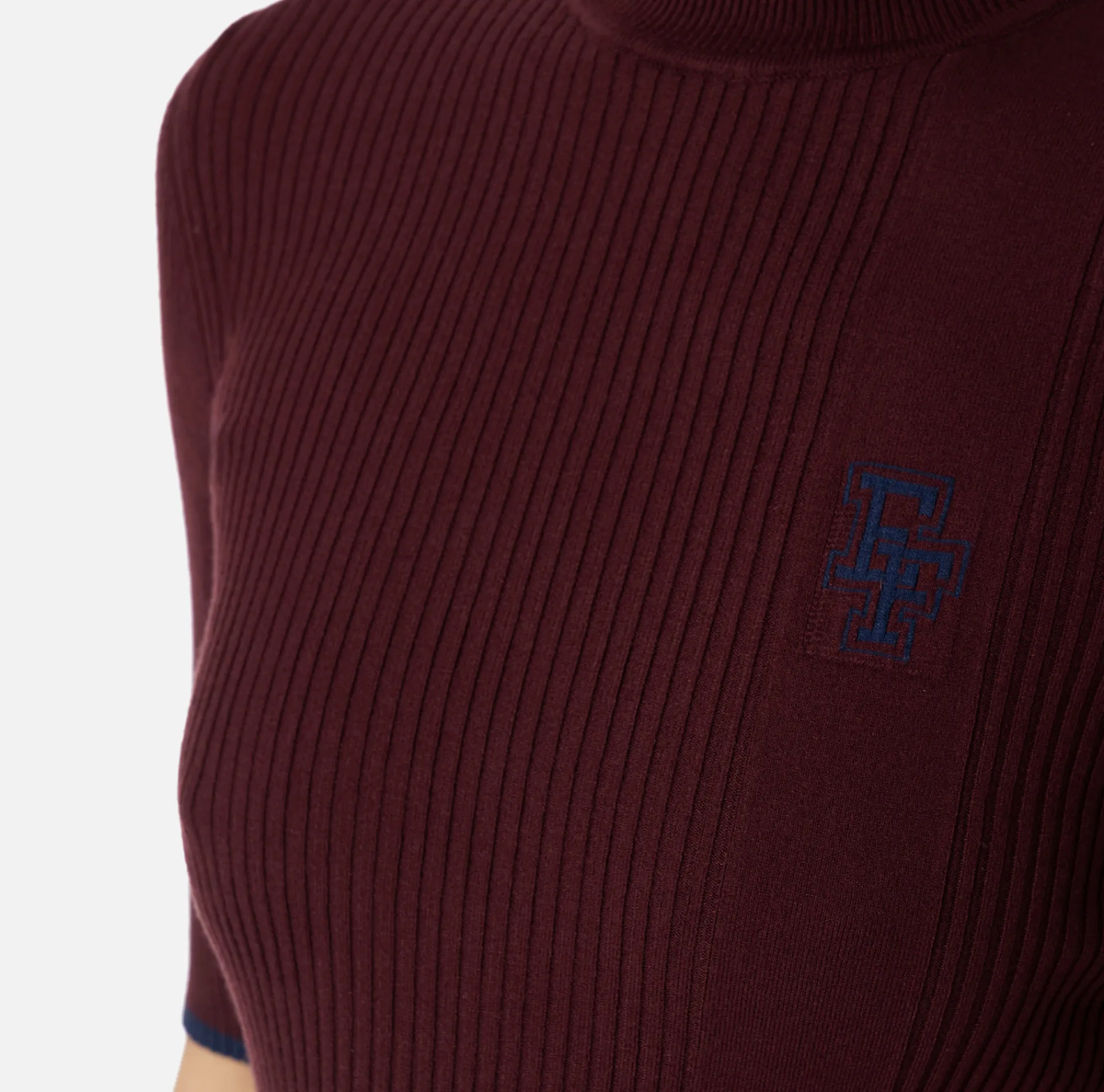 Elisabetta Franchi Knitwear And Sweatshirts|Turtleneck top in viscose fabric with college-style logo Gold