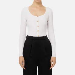 Elisabetta Franchi Knitwear And Sweatshirts|Viscose cardigan with pleated effect Ivory