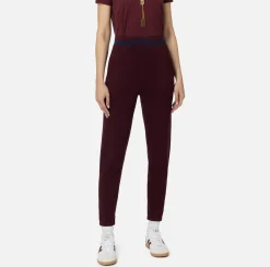 Elisabetta Franchi Trousers And Shorts|Viscose jogger trousers with logo bands Gold