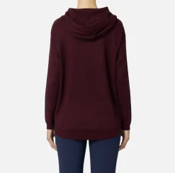 Elisabetta Franchi Knitwear And Sweatshirts|Viscose sweatshirt with hood and logo bands Gold