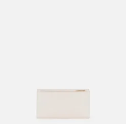 Elisabetta Franchi Clutch|Wallets|Wallet in synthetic material with golden metal shield Butter