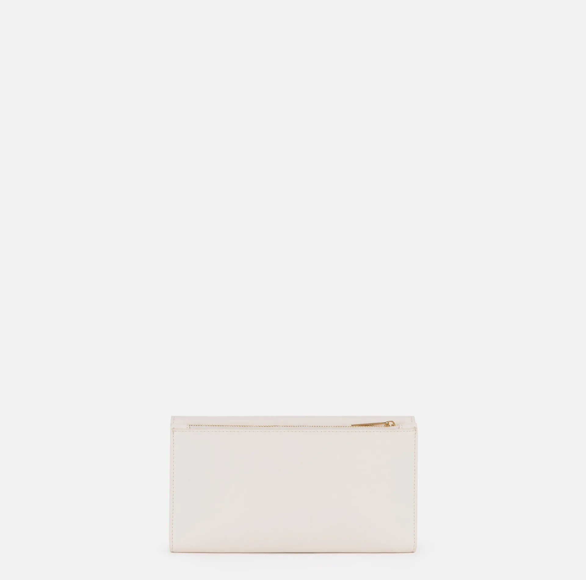 Elisabetta Franchi Clutch|Wallets|Wallet in synthetic material with golden metal shield Butter