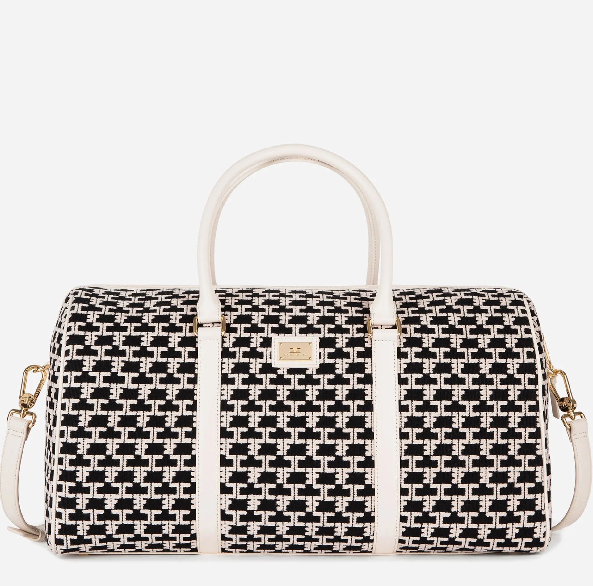 Elisabetta Franchi Luggage|Weekender Bag Monogram Travel