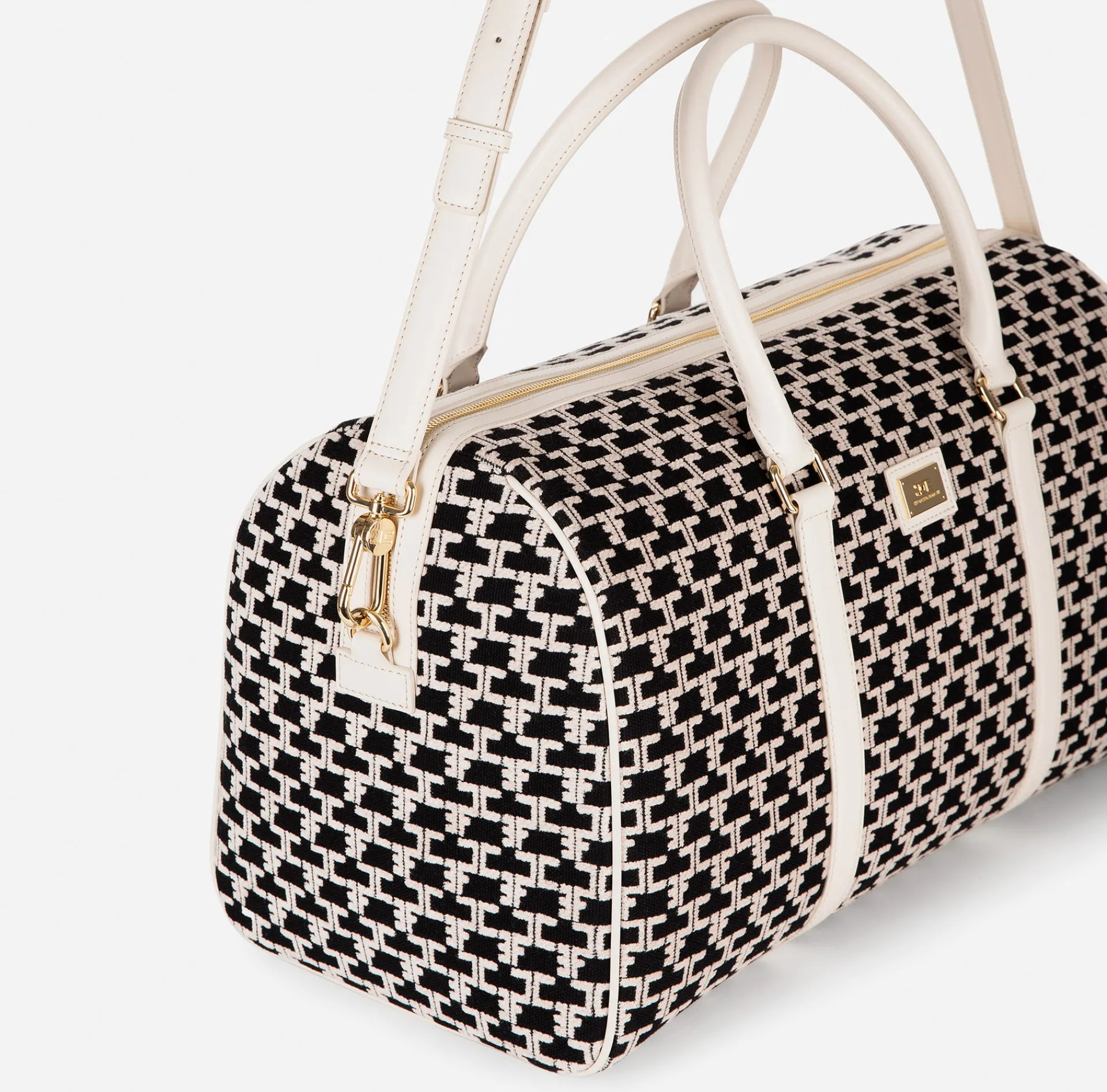 Elisabetta Franchi Luggage|Weekender Bag Monogram Travel