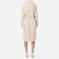 Elisabetta Franchi Coats And Jackets|Wool wrap coat Latex
